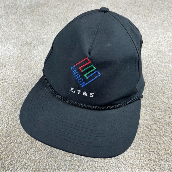 Vintage Enron energy company 5 panel SnapBack hat